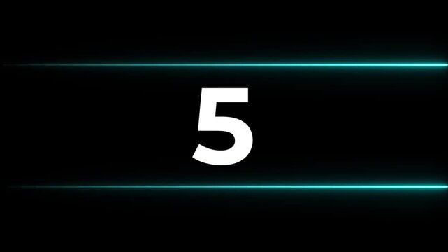 Numbers appearing on a dark background with futuristic blue light streaks conveying data and progress concepts