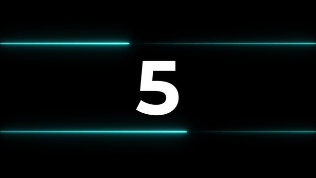 Numbers counting up with digital light streaks on dark background for data analysis