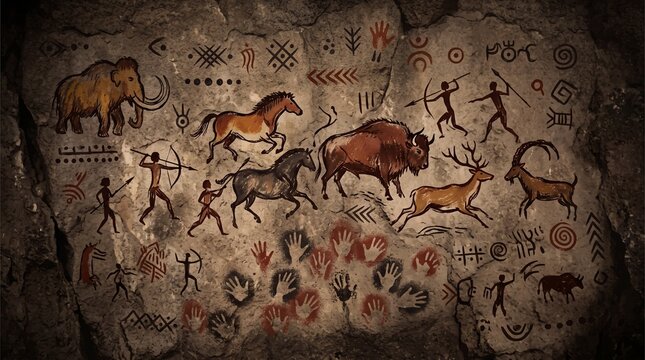 grunge background with skull and bones