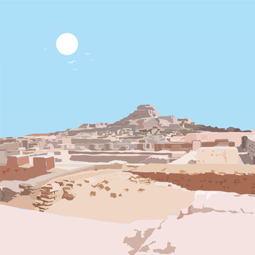 Mohenjo Daro, Sindh Pakistan ruins of Main City Indus Civilisation