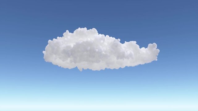 VFX Volume Cloud Natural Motion | Alpha Channel | Low Angle 15&deg; | Variation4