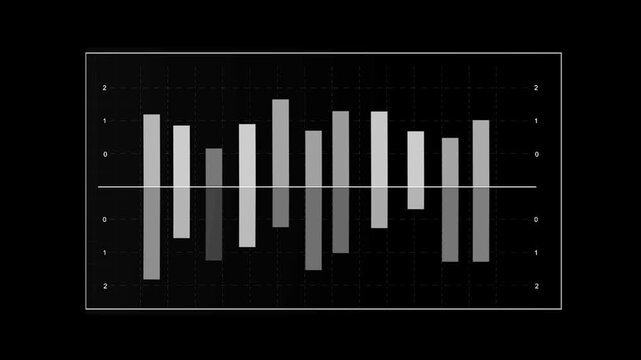 Audio Wave Visualization On A Transparent Background, Audio Waveform Spectrum Animation, Glowing Digital Minimalist Sound Wave Animation, Audio Equalizer Blockchain And Digital Interface