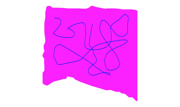 pink drawing, pink scribble over pink paper 