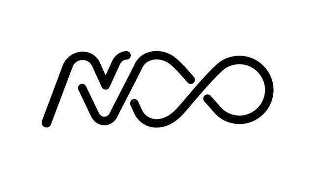 Black cursive lettering logo forming an infinity loop.