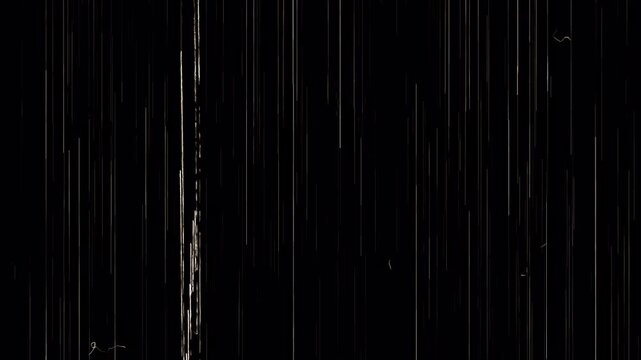 Distortion fx film reel stock background with scratched white lines, suitable for retro design projects, film industry promotions, or nostalgic graphics.