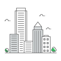 Obraz premium Business District