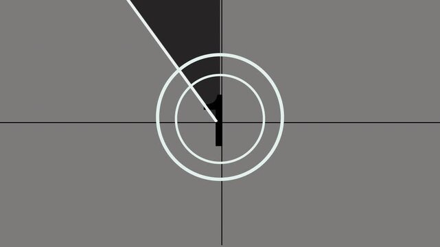 A vintage-style projection film leader featuring a real-time countdown timer. It has a standard look and film grain texture&mdash;designed to lend a vintage feel to...