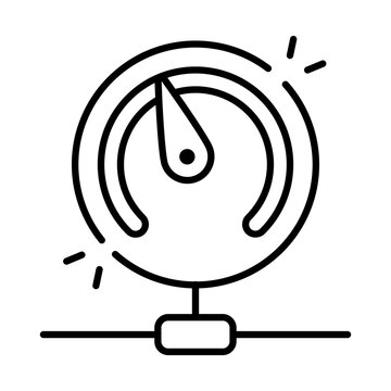Unique design icon of speedometer 
