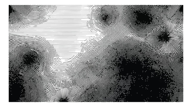 Abstract halftone texture background, black and white grainy gradient pattern, distressed dot matrix vector illustration for grunge graphic design