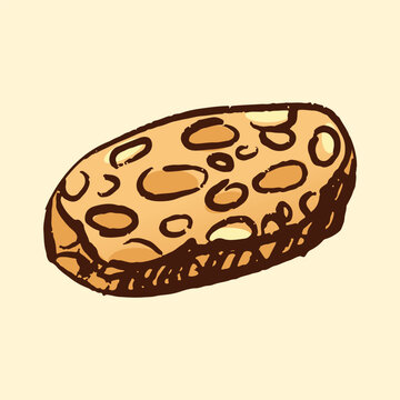 Illustration of an Indonesian Food tempe