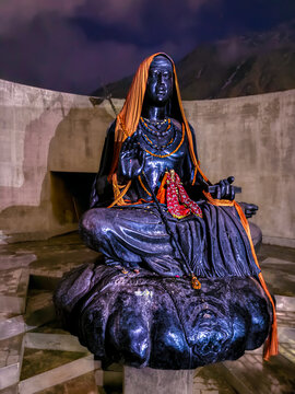 8th Century Adi Guru Shankaracharya Statue at Kedarnath temple in Uttarakhand