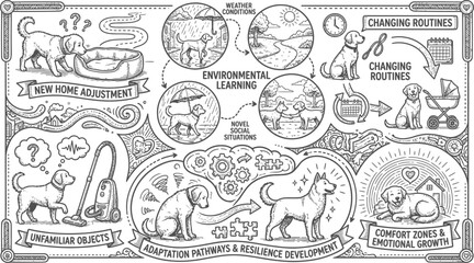 Naklejka premium hand drawn self improvement roadmap doodle infographic with personal growth habits goal setting environmental awareness motivation and lifestyle planning vector illustration