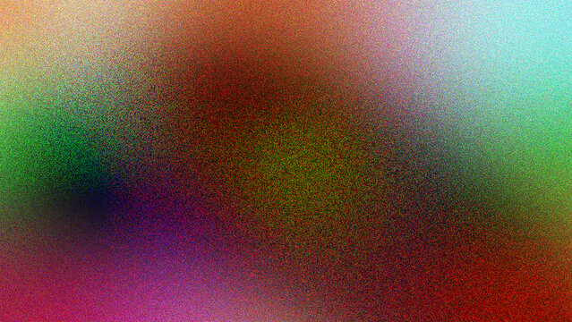 Abstract Multicolor Gradient With Film Grain Overlay For Poster Backdrops