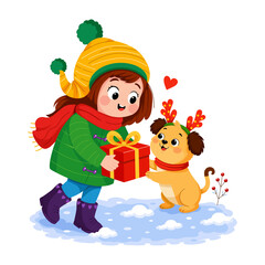 Naklejka premium Gift Giving