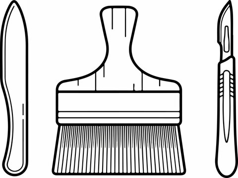 Paint Brush and Tools.