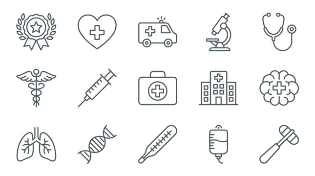 Medical icons and symbols 6.