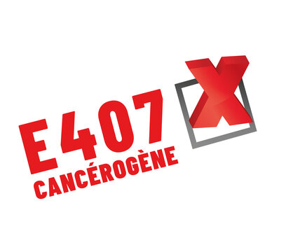 E407 - Carragh&eacute;nane - Agent de texture canc&eacute;rog&egrave;ne
