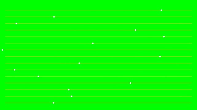 Abstract digital pattern of small white dots scattered across a vibrant neon green background with subtle horizontal lines.