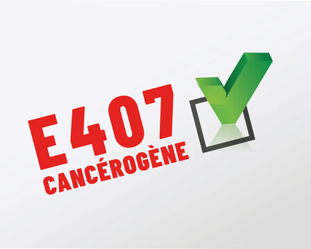 E407 - Carragh&eacute;nane - Agent de texture canc&eacute;rog&egrave;ne