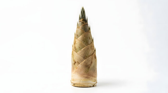 Bamboo shoot isolated on a white background