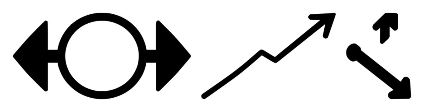 Solid black icon, white background: git branch merge arrow set with simple line art design featuring simple design, minimalist, black and white with illustrations and graphics