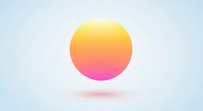Abstract sun sphere colorful background.
