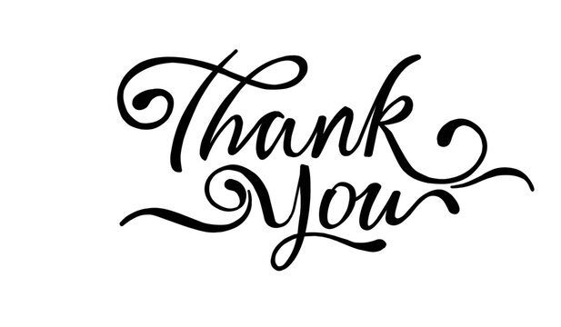 Thank you lettering. Thank you lettering for background.	