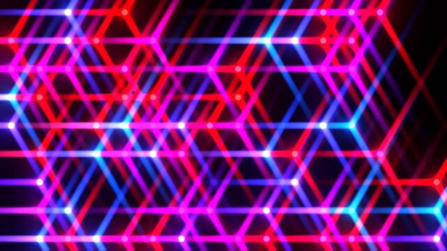 Twinkling colorful stars glowing on black background, seamless loop 4k animation.