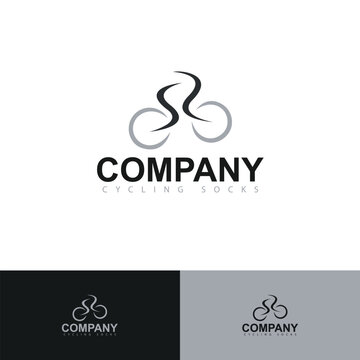 Minimalist Bicycle Line Art Logo for Cycling Brand