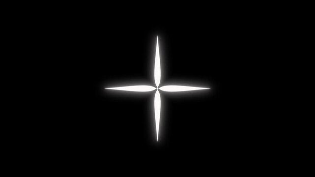 4K Sparkling Twinkle Stars: Glow Blinking Retro Vector Star Animation with Magical Light Trails and Glitter Dust Motion Graphics for Festive Overlays, Animated Titles on Black Background Smooth Loop