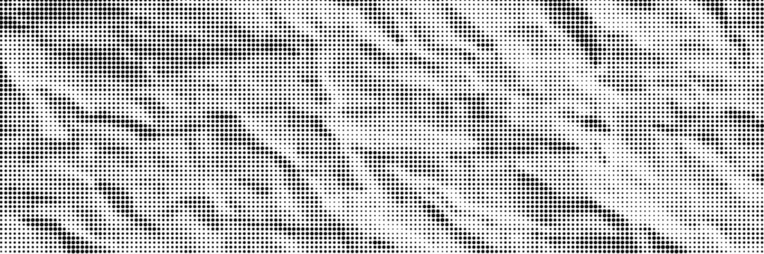 Halftone crumpled paper texture. Old creased paper page wallpaper. Dotted rough wrinkled background. Comic pop art grainy overlay. Aged damaged gritty page in cartoon style. Vector crumpled surface
