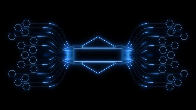 Ai DB tools or neon box. Multi function for Agentic AI technology motion background. Multi agent AI systems, Automate daily Smart AI solutions improve efficiency, Automate work.