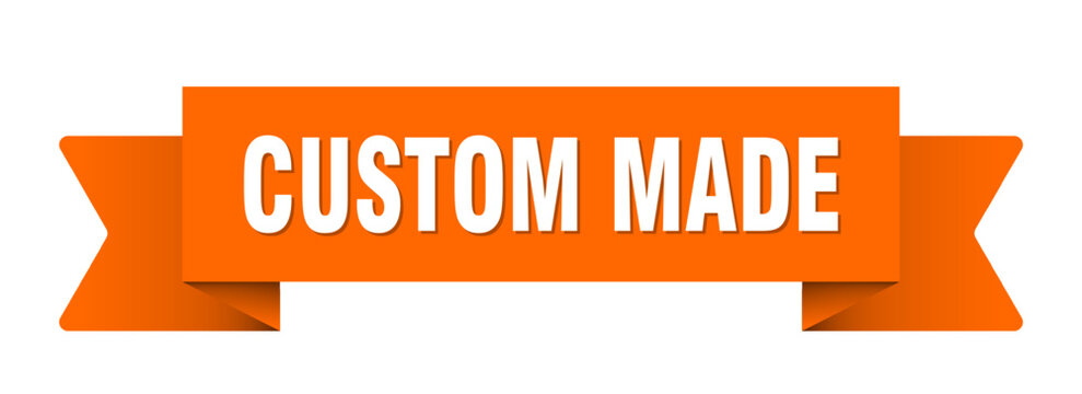custom made ribbon isolated on transparent background. custom made ribbon
