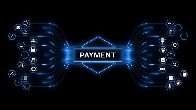 Digital payment flow concept showcasing secure financial transactions, seamless value exchange and modern fintech connectivity in a technology-driven ecosystem.