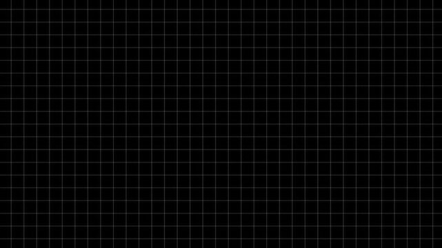 Animated gradient black background with grid moving upwards. 4K loopable footage