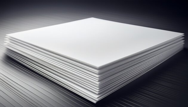 Overlapping White Paper Sheets Mockup Template