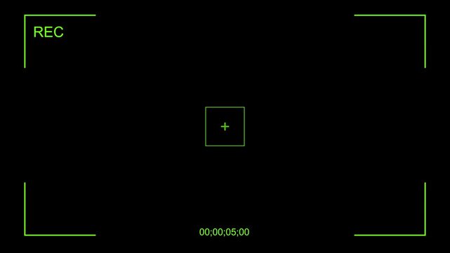 CCTV User interface video overlay. CCTV dashboard interface, Video camera recorder screen overlay animation , Recording camera screen interface icon. 