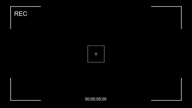 CCTV User interface video overlay. CCTV dashboard interface, Video camera recorder screen overlay animation , Recording camera screen interface icon. 