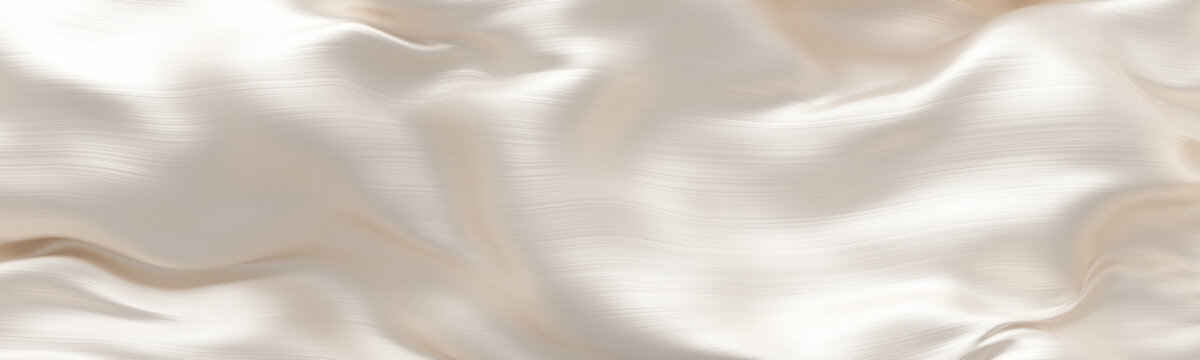 Luxury pearl pleated chiffon fabric texture background 3D render