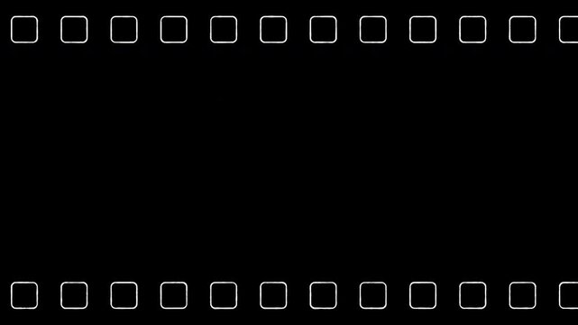 Real film scan stock strip with negative sprocket holes ideal for retro cinema projects and vintage photography concepts.