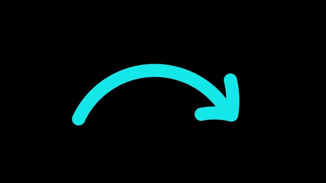 Arrow pointing to right animation. direction symbol indicating back or previous page. arrow bouncing left to right. arrow direction. arrow icon animation. Directional sign arrow 4k video