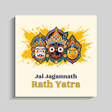 Jagannath Rath Yatra Social Media Instagram Post Banner Template