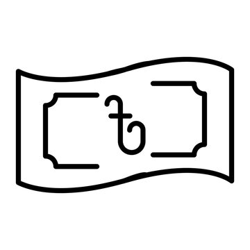 Bangladeshi Taka Sign Vector Icon