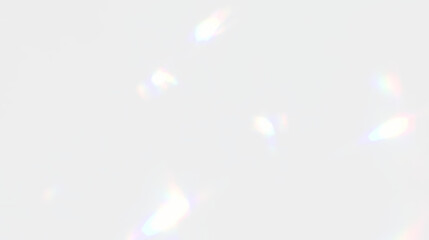 Fototapeta premium Rainbow Prism Light Overlay with Crystal Refraction Effect, Transparent PNG Lens Flare, Colorful Spectrum Reflection for Photo and Graphic Design