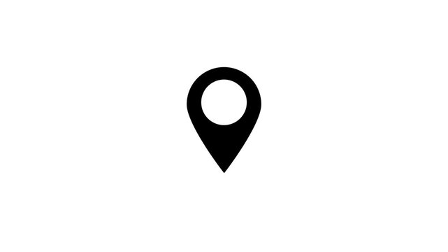 location icon isolated white background.