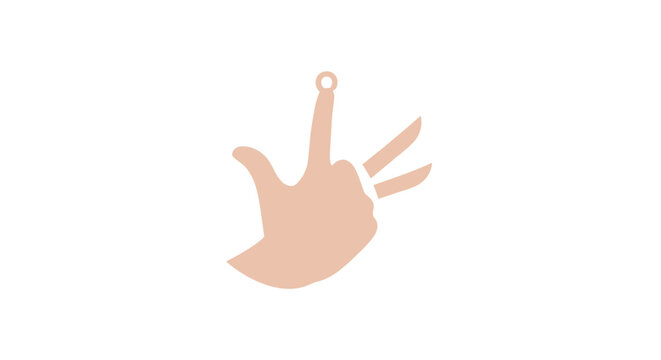 A hand gesture with the middle finger raised.