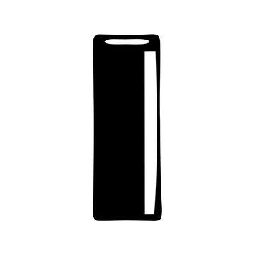 Minimalist smartphone mockup with screen - A sleek smartphone mockup showing a blank screen, ideal for app or design presentations in a clean, modern style.