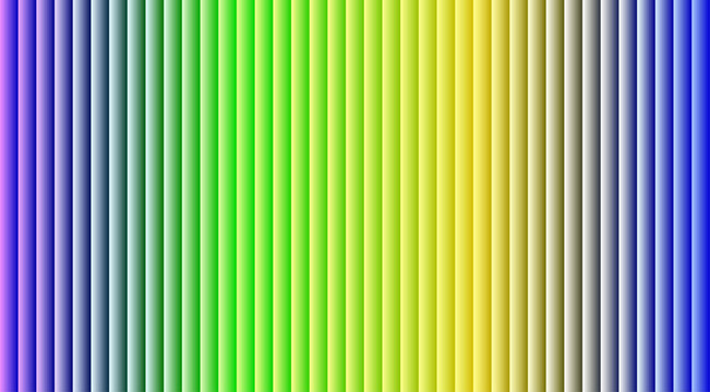 Vertical gradient stripes pattern with a rainbow color spectrum, transitioning from purple and blue to green, yellow, and grey tones