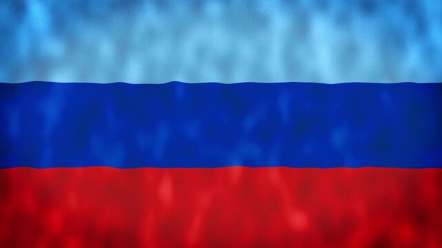 LNR National Flag Waving Animation With Realistic Fabric Texture. 4K Seamless Loop Of The LNR Flag With Realistic Fabric Movement, Patriotic Symbol. Independence And National Pride Concept.