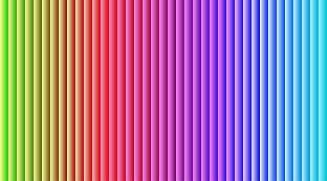 Vertical rainbow gradient background, with parallel stripes, spectrum color pattern, featuring smooth transitions, from green to blue